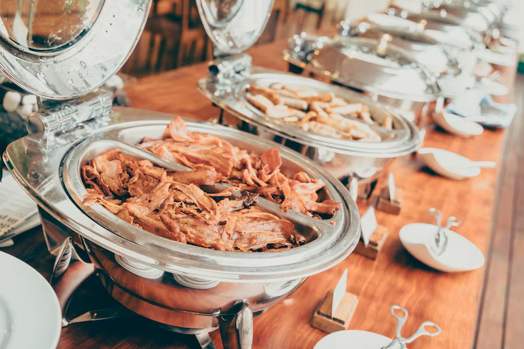 TasteQuest buffet service at Lagos wedding
