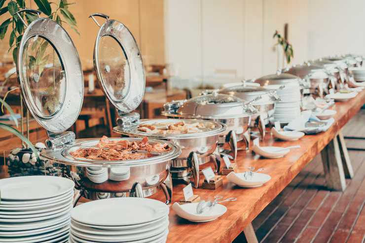 TasteQuest event setup with wedding catering in Nigeria