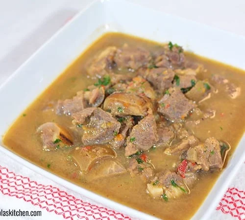 Catfish Pepper Soup served hot and spicy