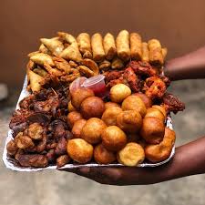 Nigerian catering small chops platter