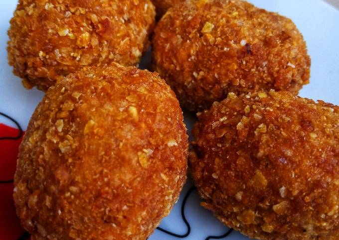 Nigerian yam balls crispy and golden